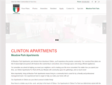 Tablet Screenshot of clintonapartment.com